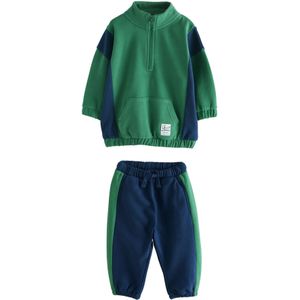 Next Joggingpak  donkerblauw / smaragd