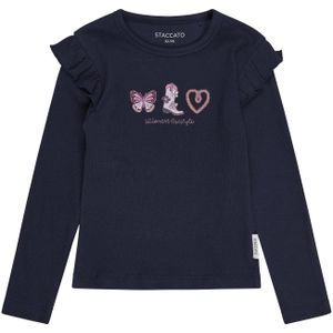 STACCATO Shirt  navy / rosa / rosé / eosine