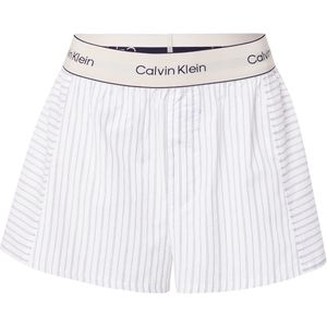 Calvin Klein - Pyjamabroek - Crème Donkerblauw Wit - Katoen - Kort