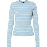 PIECES Trui  lichtblauw