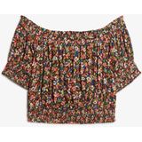 Superdry - Gemêleerde Crop Blouse - Dames - Korte Mouwen
