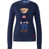Polo Ralph Lauren - Polo Bear Pullover - Blauw - Katoen/Linnen - Dames