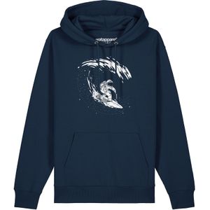 Watapparel Sweatshirt ' Surfing Spaceman '  navy / zwart gemêleerd / wit gemêleerd