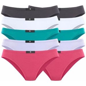 H.I.S Slip - Antraciet - Katoen - Set van 10 Stuks