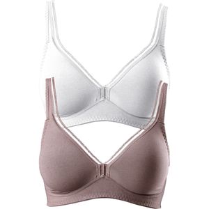Petite Fleur - Bralette - Zwart - Katoen/Elastan - Set van 2