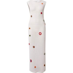 TOPSHOP Gebreide jurk  lichtbeige / kiwi / oranje / zwart