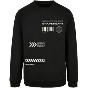 F4NT4STIC Sweatshirt 'Brave Heart'  zwart / wit