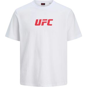 JACK & JONES Shirt 'JCOUFC'  rood / wit