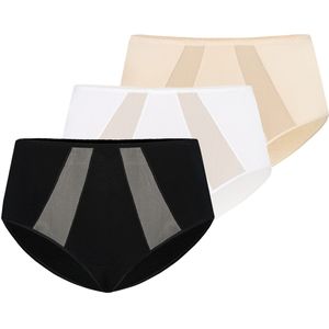 TEYLI Broekje 'Vicky'  beige / zwart / wit