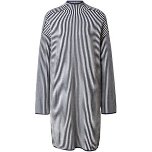 VERO MODA Gebreide jurk 'VMGOLD'  navy / wit