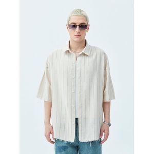 VAMOS CLO Overhemd  crème / blauw