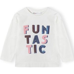 MINOTI Shirt  blauw / fuchsia / lichtroze / wit