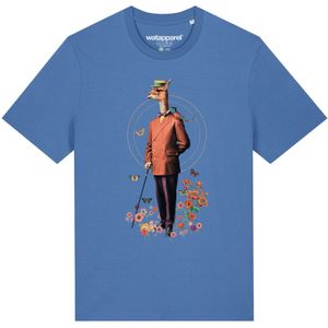 Watapparel Shirt 'Fancy Llama'  lichtblauw / geel / groen / bessen / oranje
