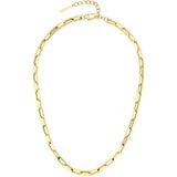 LIEBESKIND Berlin Halsketting - Roestvrij Staal - IP Goud Gepolijst - 45 cm