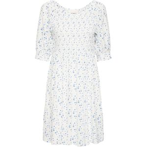 ICHI Jurk 'IHVera'  lichtblauw / offwhite