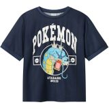 NAME IT - NKMMELT POKEMON - Shirt - Navy - Aqua - Geel - Wit