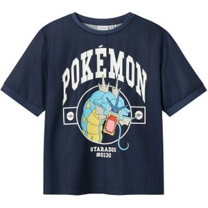 NAME IT - NKMMELT POKEMON - Shirt - Navy - Aqua - Geel - Wit