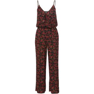 KOROSHI Jumpsuit  groen / rood / zwart
