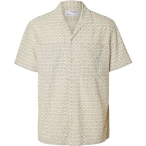 SELECTED Overhemd  crème / grijs