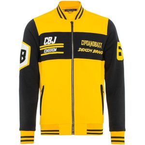 CIPO & BAXX Sweatvest  geel / zwart / wit