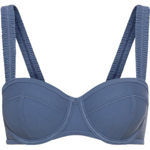 Look - Beugelbikini - Rookblauw - Recycling-polyamide - Gewatteerd