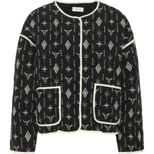 Cream Tussenjas 'Naomi'  zwart / wit