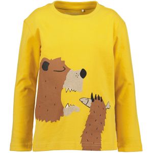 BLUE SEVEN Shirt  donkerbeige / bruin / honing / zwart