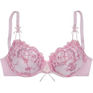 Balconette Bh - Pink/Rosé - Kant - Met Beugel - Niet Gewateerd