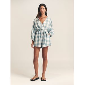 St MRLO Jumpsuit 'Maya'  smoky blue / lichtgrijs