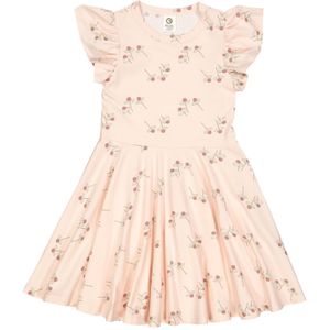 Müsli by GREEN COTTON Jurk  groen / rosa / lichtrood / wit