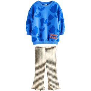 Next Set  ecru / blauw / donkerblauw / zwart