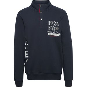 FQ1924 Sweatshirt 'william'  donkerblauw / rood / wit
