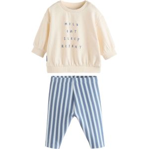 Next Set  crème / royal blue/koningsblauw / lichtblauw