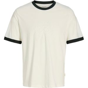 Jack & Jones Junior Shirt 'JORARGOS RINGER'  zwart / wit