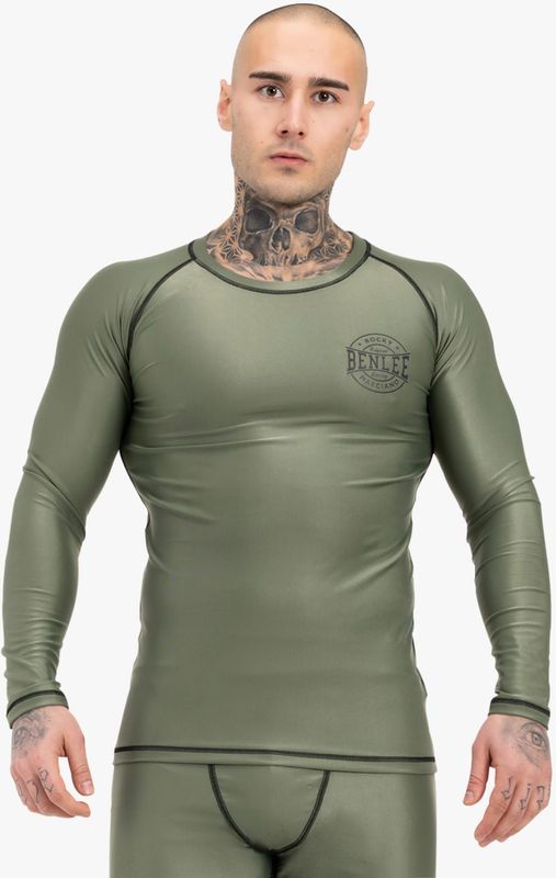 Benlee Functioneel shirt 'Mossburn'  olijfgroen / zwart