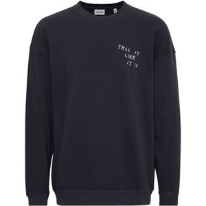 !Solid Sweatshirt 'Ingvor'  zwart / wit