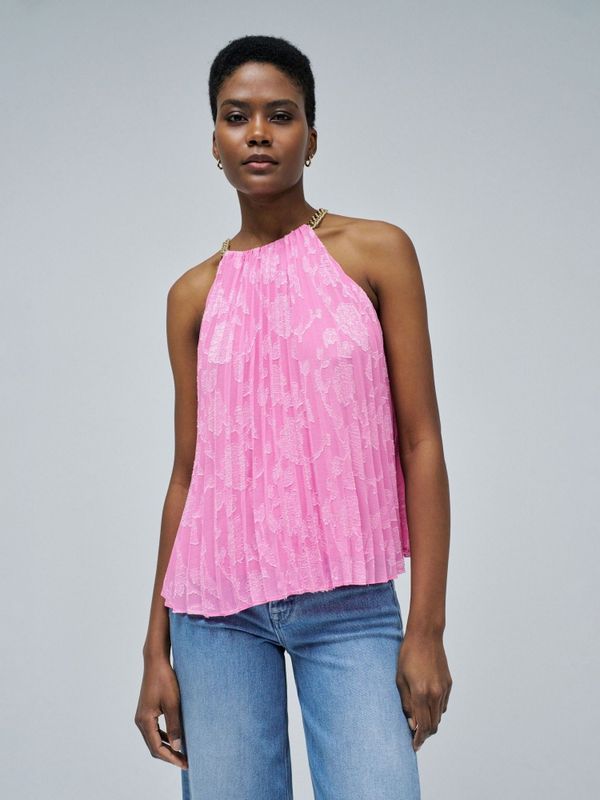 Salsa Jeans - Top - Lichtroze - Bloemenprint - Mouwloos