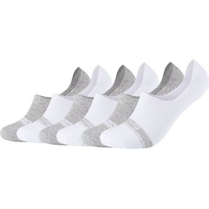 MUSTANG Enkelsokken 'True Denim'  grijs gemêleerd / wit