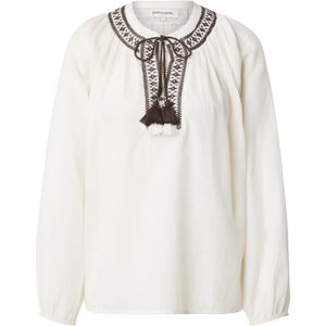 Lollys Laundry Blouse 'Bihar'  crème / chocoladebruin