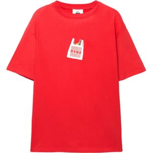 Pull&Bear Shirt  geel / groen / rood / wit