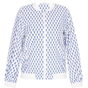 ALEKO Tussenjas  blauw / wit