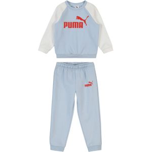 PUMA Joggingpak 'Essentials'  ecru / lichtblauw / rood