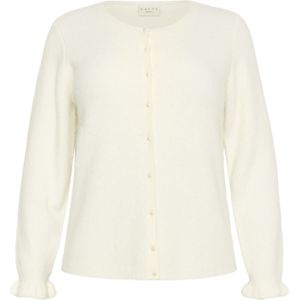 KAFFE CURVE Gebreid vest 'KCcirsten'  offwhite
