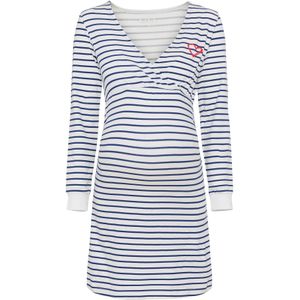 VIVANCE Nachthemd 'Dreams'  blauw / wit