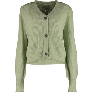 Hailys Gebreid vest 'Li44lu'  pastelgroen