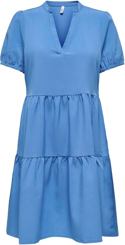 Onlnova - Korte Jurk - V-Hals - Korte Mouwen - Regular Fit
