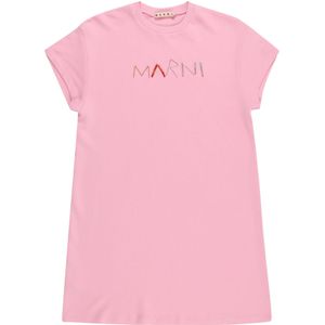 Marni Jurk  lichtroze / rood / zilver