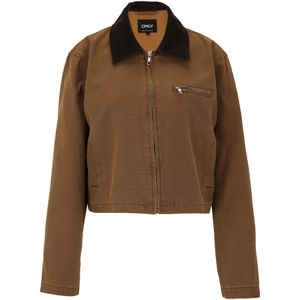 Only Tall Tussenjas 'ONLCAVA'  cognac / donkerbruin