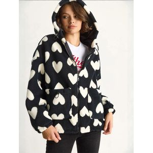 Bianco Lucci Tussenjas  zwart / wit