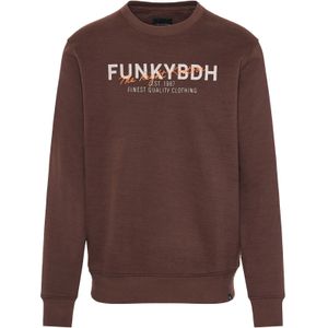 Funky Buddha Sweatshirt  donkerbruin